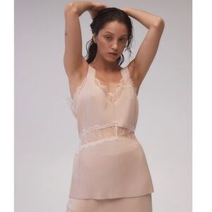 NWT Sleeping with Jacques Osiris Camisole in Dusty Rose